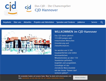 Tablet Screenshot of cjd-hannover.de